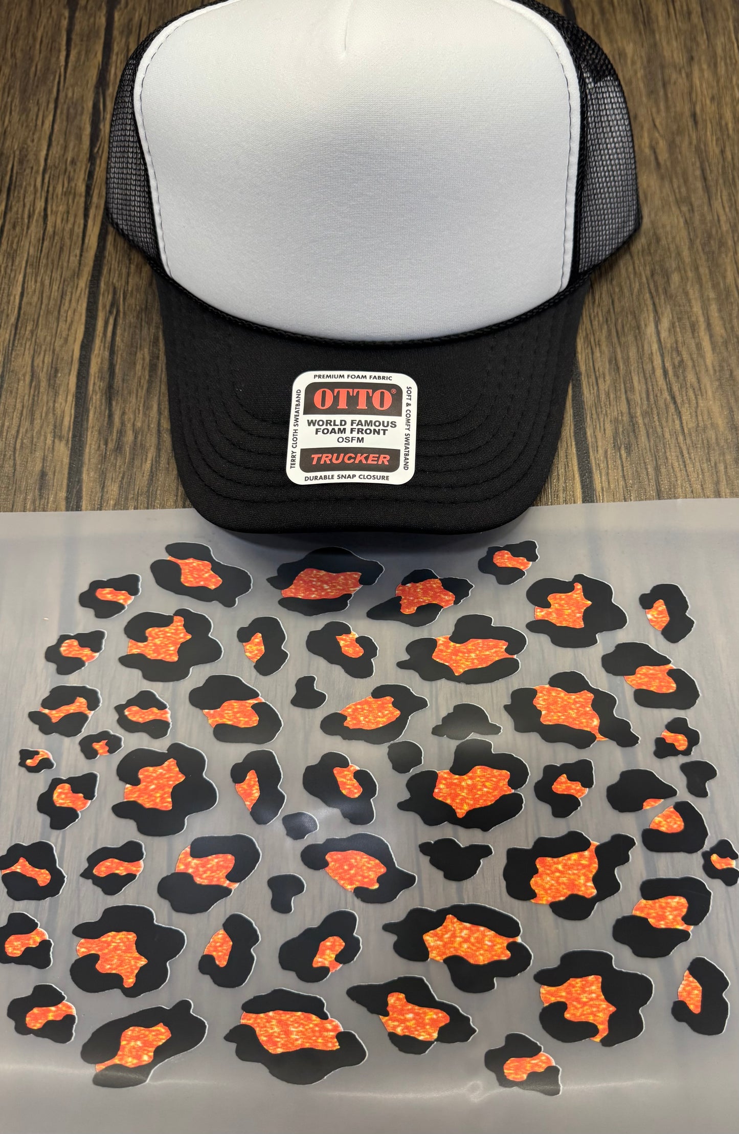 Multiple Leopard Print DTF Hat Bill Prints Wholesale