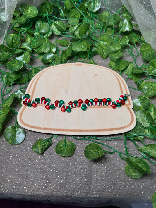 Red Green and White Bells Hat Chain Wholesale