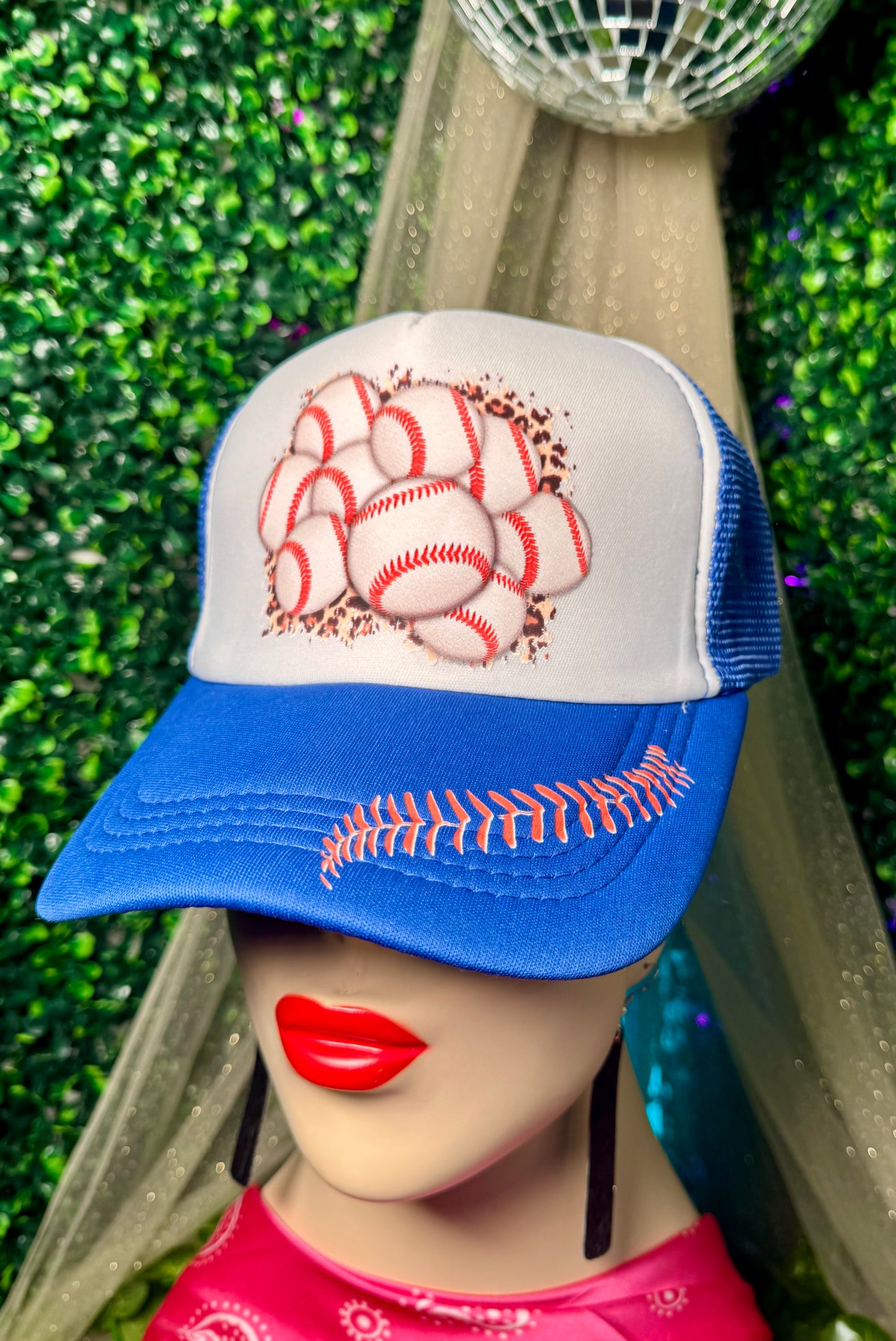 Blue Baseball Trucker Hat