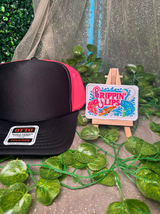 Pink Rippin Lips Wholesale Patch