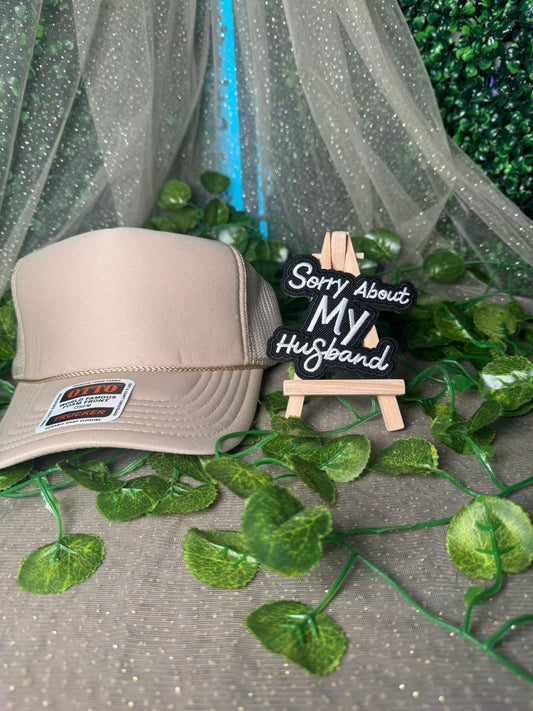 Sorry About My Husband Hat Patches Wholesale