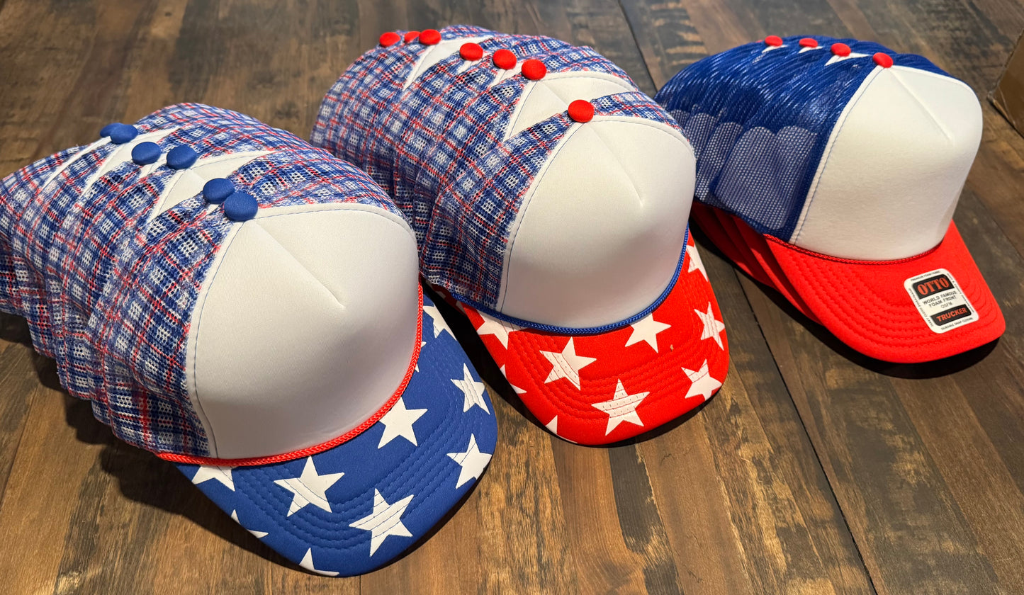 Patriotic Hats and Patches Grab Bag Wholesale