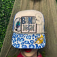 Blue Leopard DTF Hat Print Wholesale