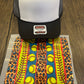 Softball Blue Leopard Single Hat Bill DTF Prints