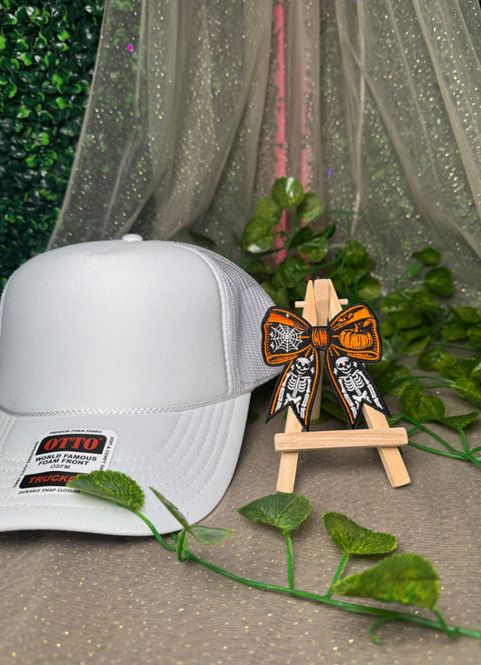 Skeleton Bow Hat Patch Wholesale