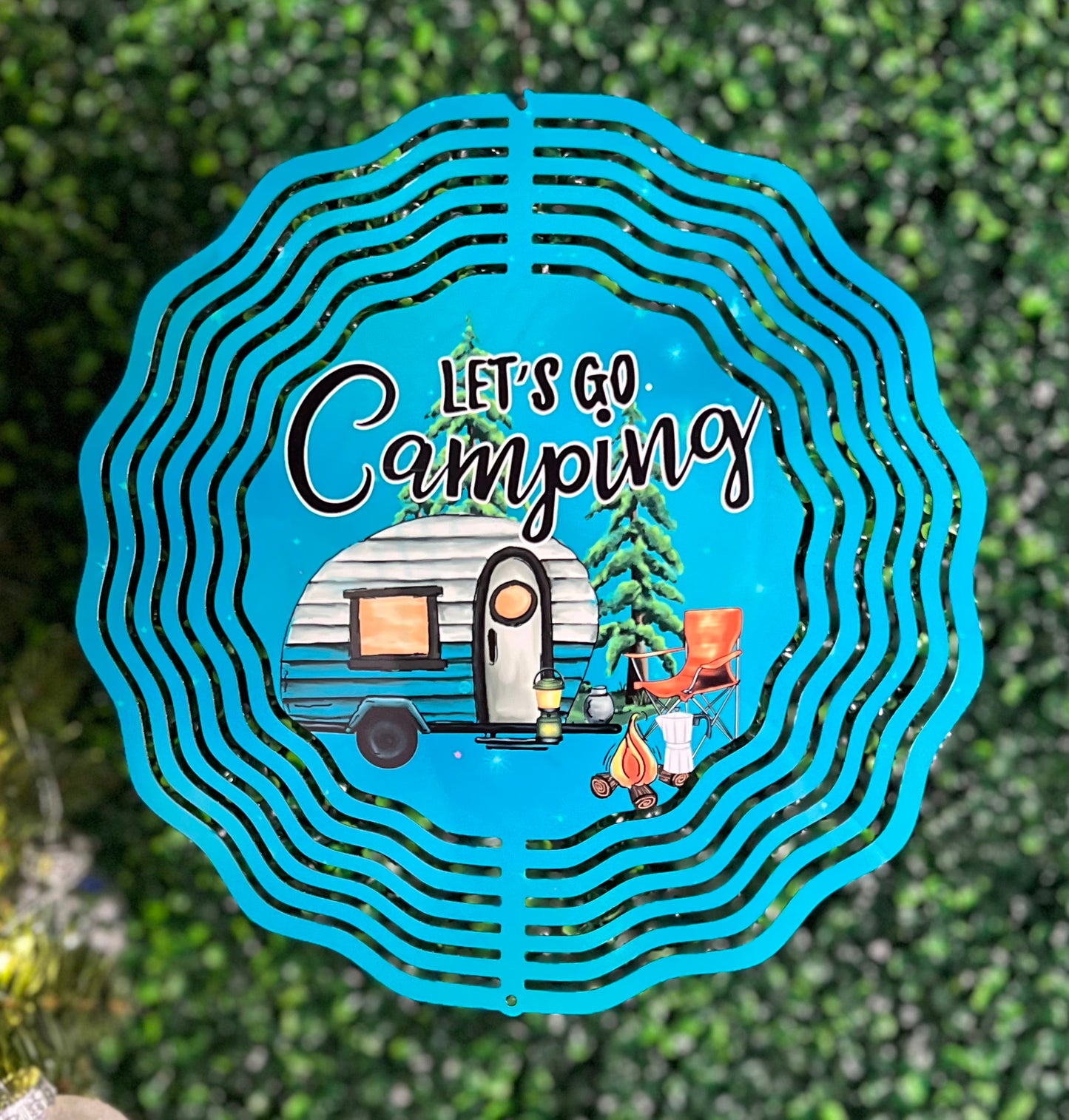 Let’s Go Camping Wind Spinner