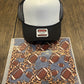 Leopard and Gray Football Single Hat Bill DTF Prints