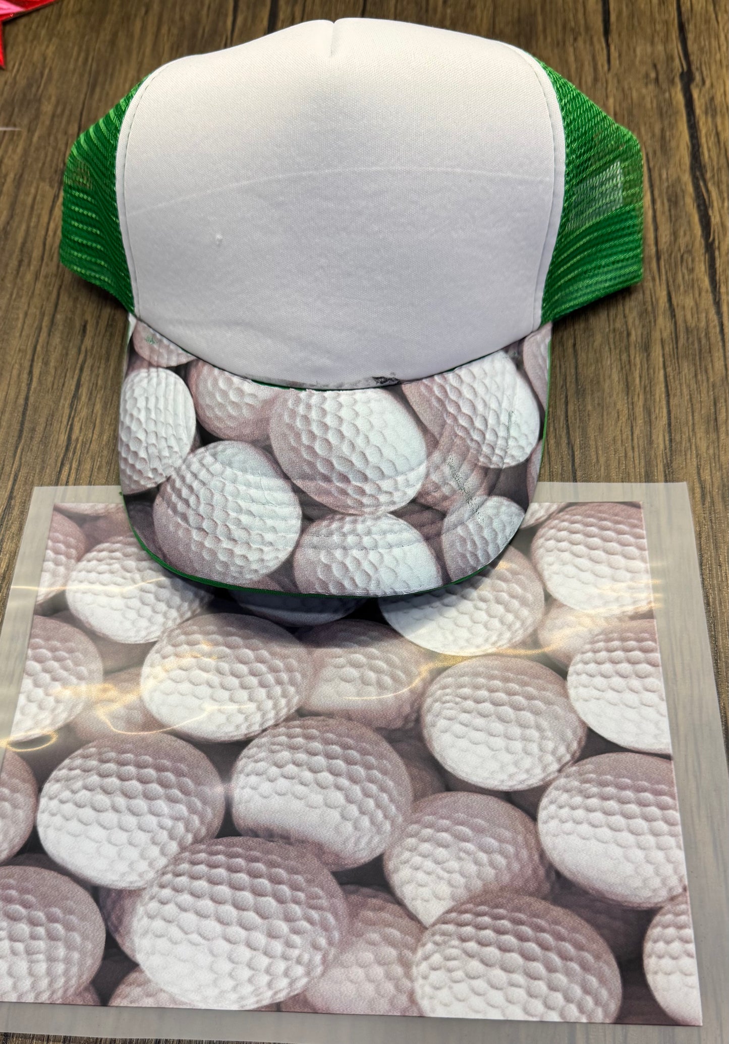 3 Options- Golf Bill DTF Prints Hat Patch Wholesale