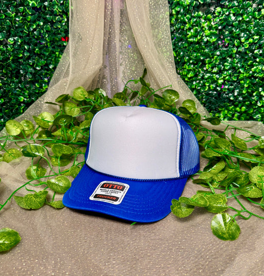 White and Blue Hat Wholesale