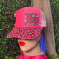 Beer Babe Leopard Trucker Hat