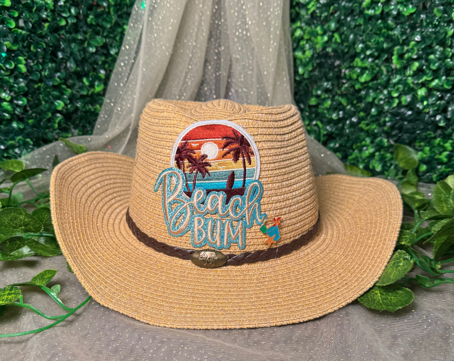 Beach Bum Woven Trucker Hat