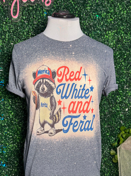 Red White and Feral  Shirt