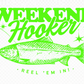 5 Color Options- Weekend Hooker Pink Full Front DTF Prints Hat Patch