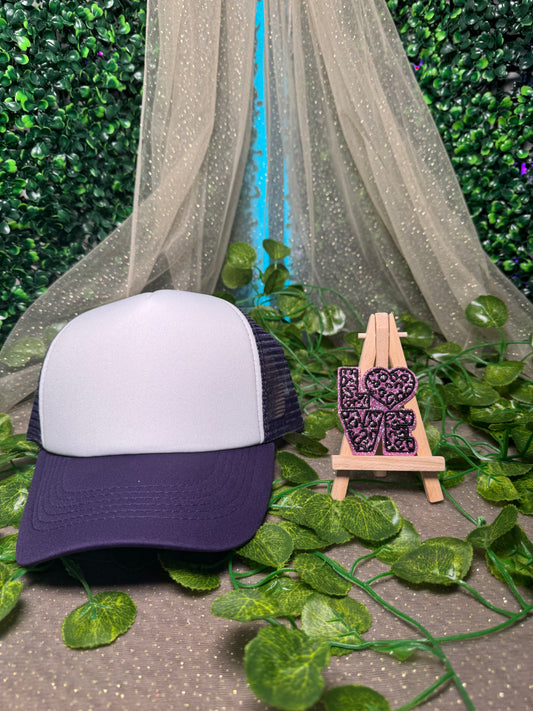 Purple Love Hat Patches Wholesale