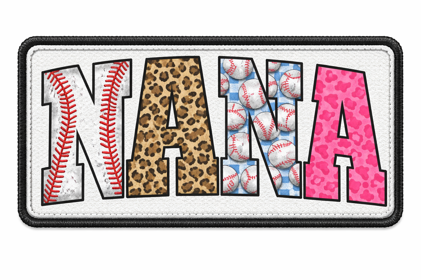 Baseball Pink Nana Patches Wholesale