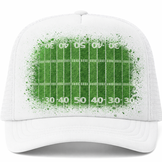 Football Field Single Front Hat DTF Prints