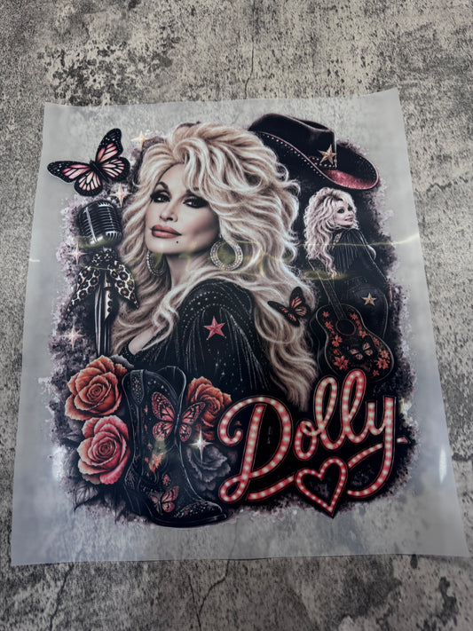 Dolly in Black  Full Size Tops DTF Prints