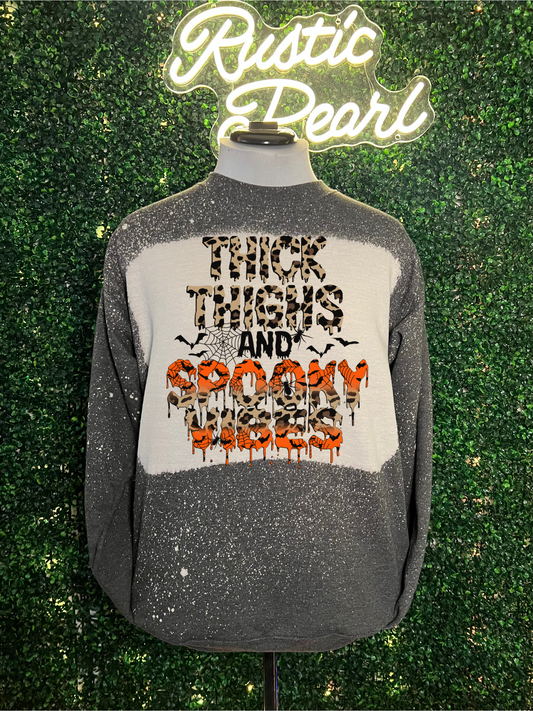 Thick Thighs And Spooky Vibes Sweatshirt
