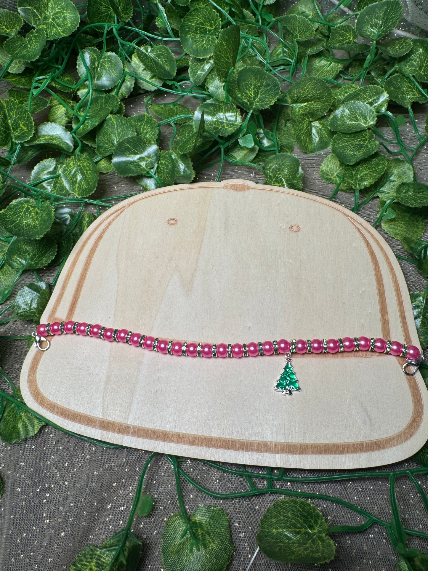 Pink and Green Tree Hat Chain Wholesale