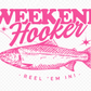 5 Color Options- Weekend Hooker Pink Full Front DTF Prints Hat Patch