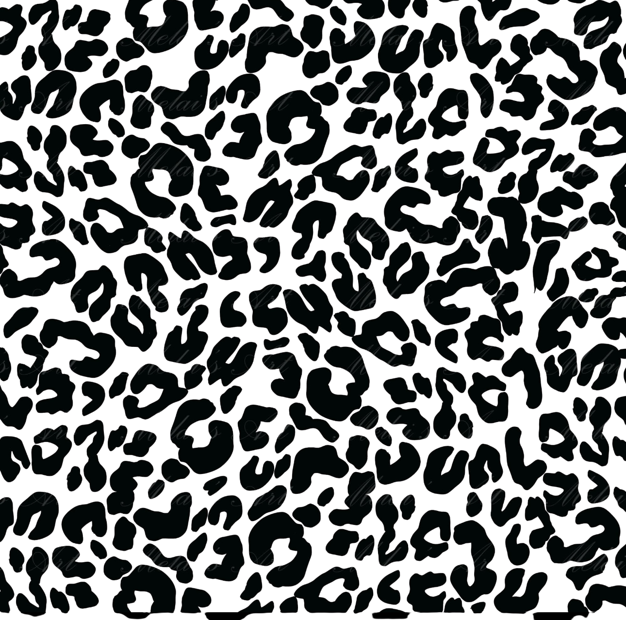 Black  Leopard Single Hat Bill DTF Prints