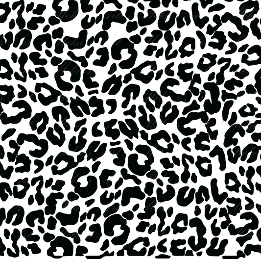 Black  Leopard Single Hat Bill DTF Prints