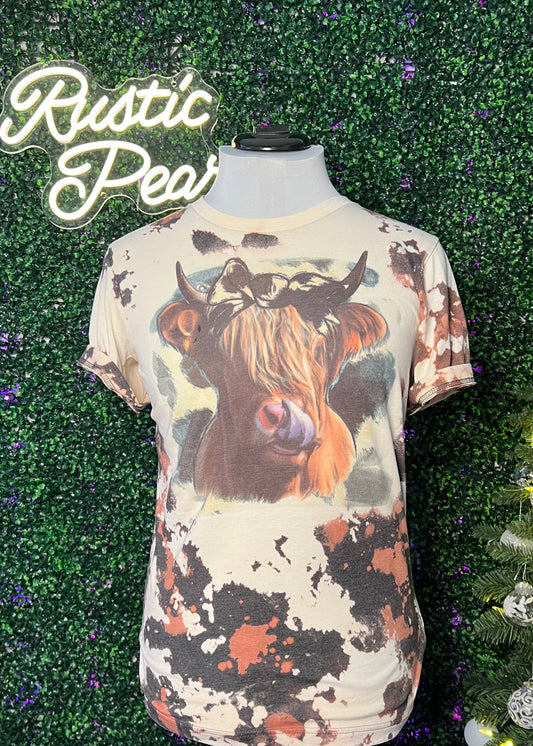 Cowhide Highland Cow