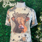 Cowhide Leopard Highland Cow