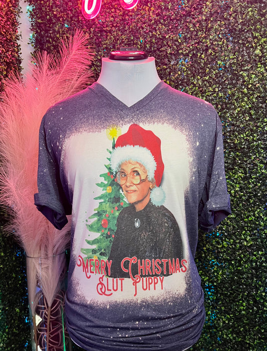 Merry Christmas Slut Puppy Shirt