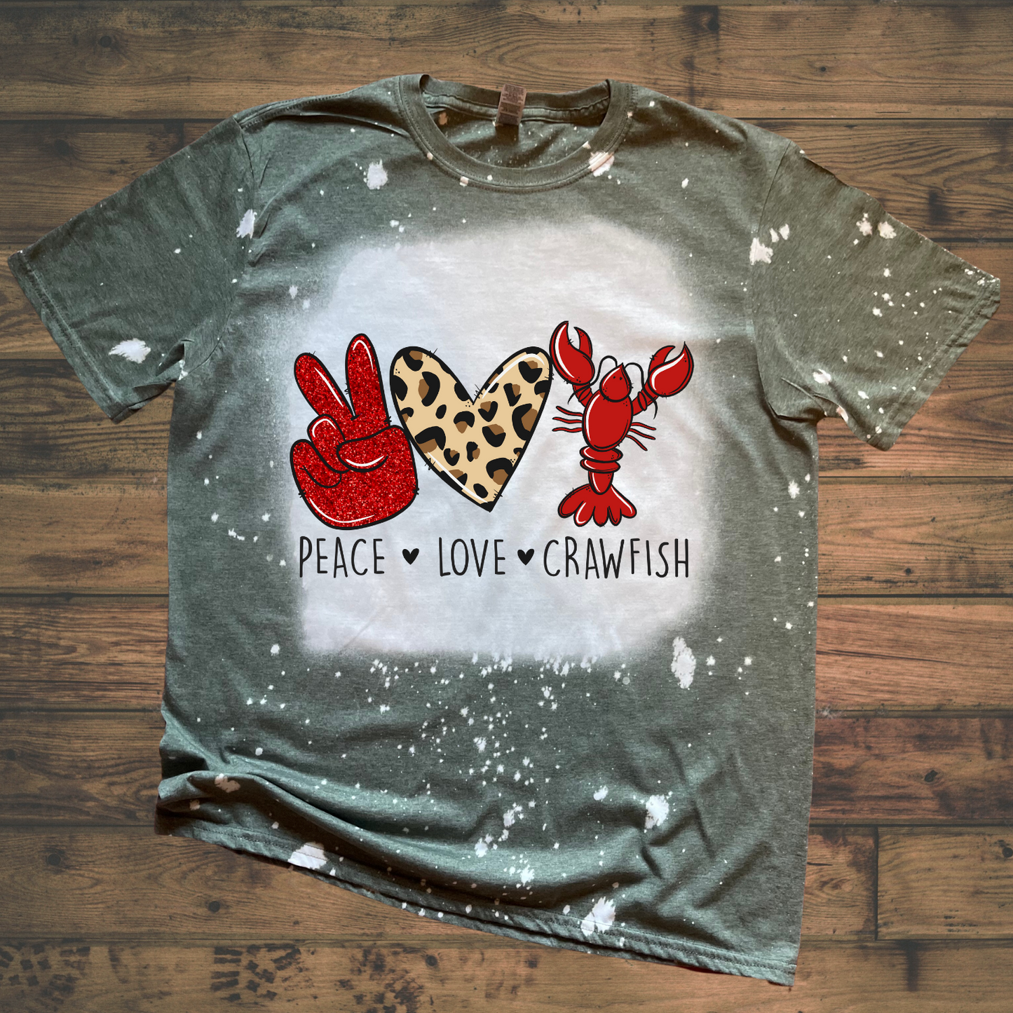 Peace Love Crawfish Shirt
